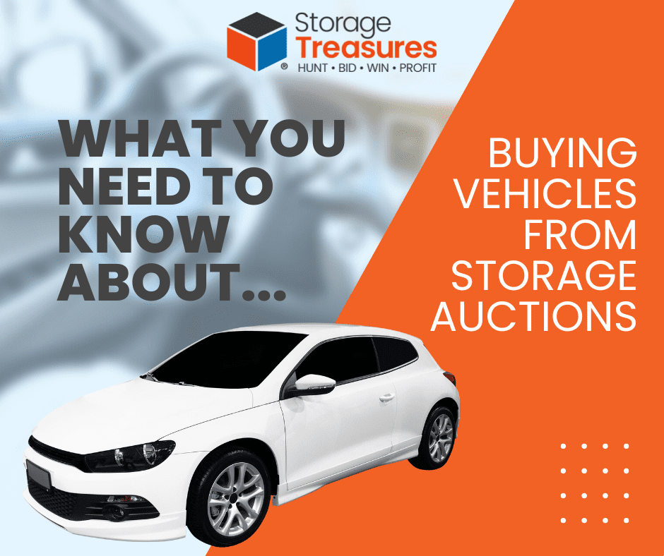 Buying vehicles from storage locker auctions