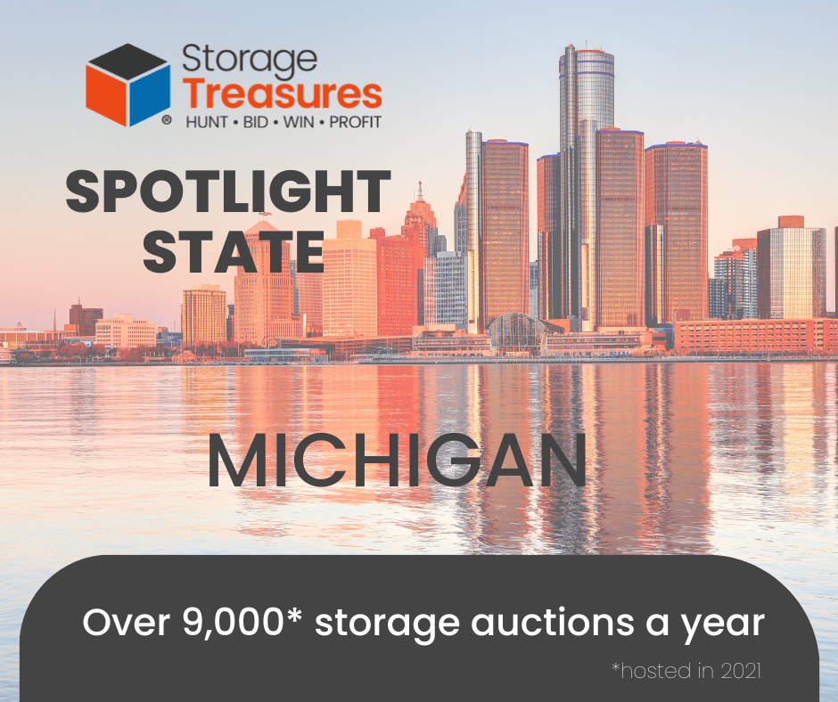 StorageTreasures Spotlight State Michigan Storage Auctions in Michigan