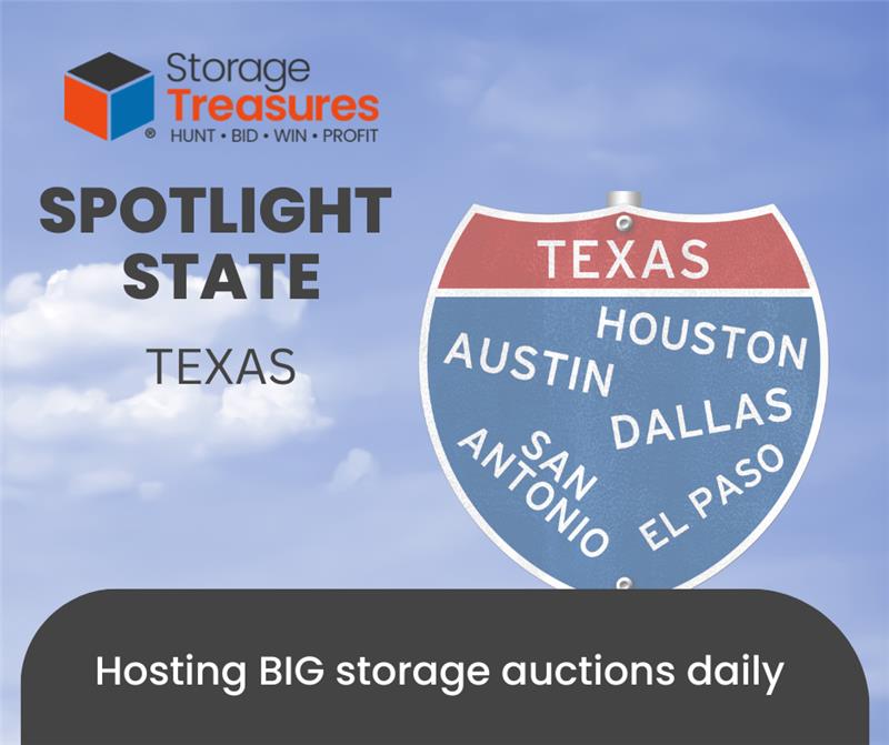 StorageTreasures Spotlight State Michigan Storage Auctions in Texas