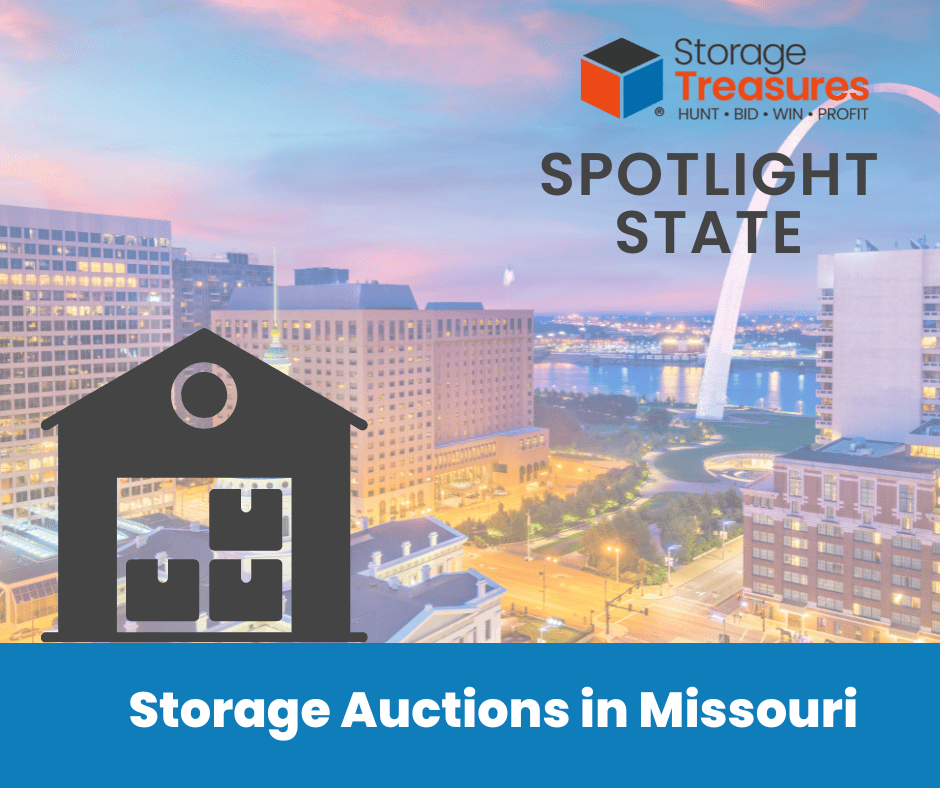 Missouri always has great local storage auctions on StorageTreasures