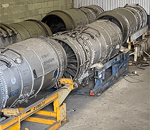 Eight JT8D-200 Jet Engines in storage auctions in Florida 