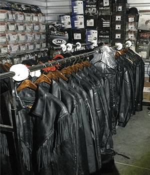  Leather goods and motorcycle helmets in storage auctions in Florida