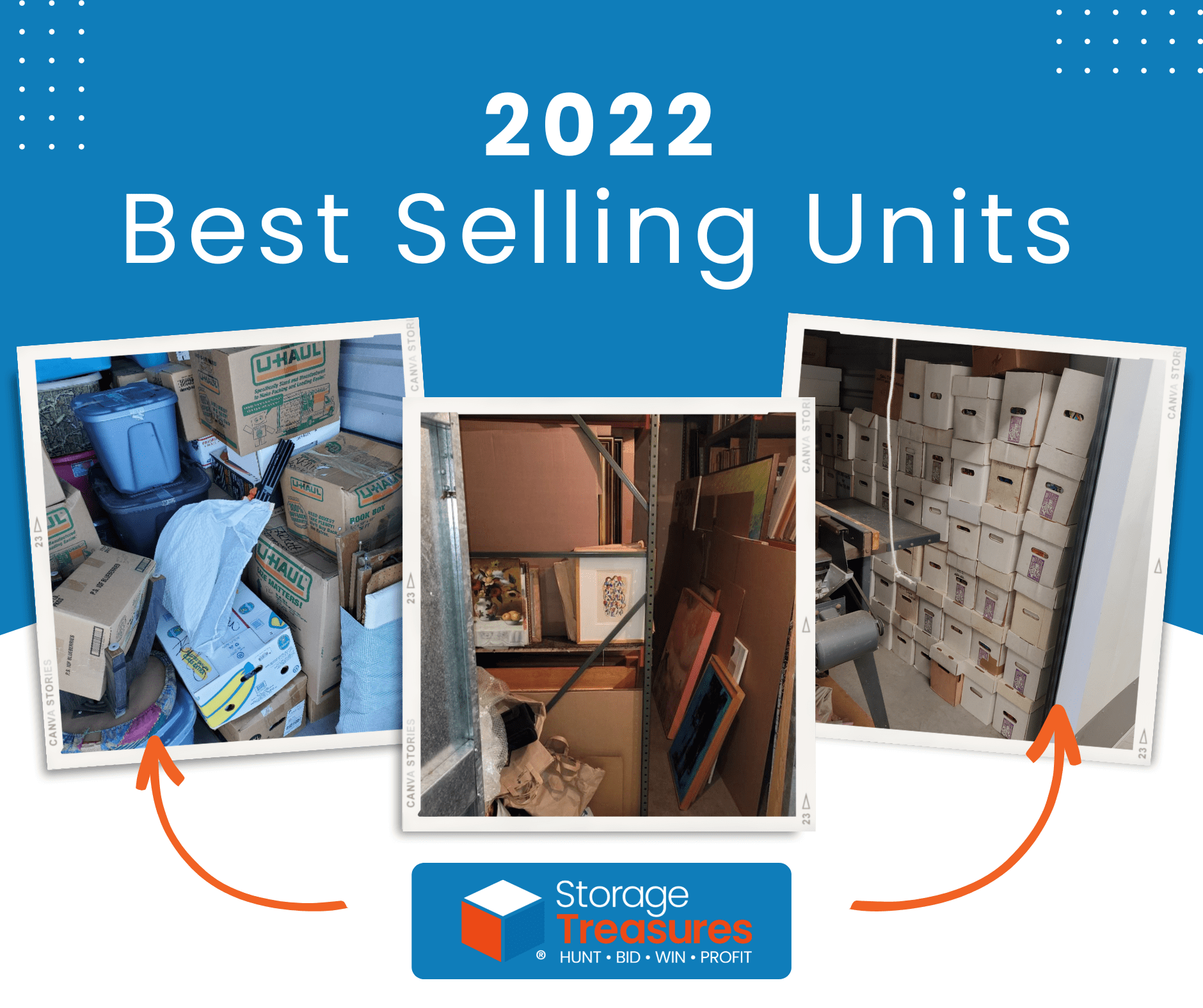Our top selling storage auctions in 2022