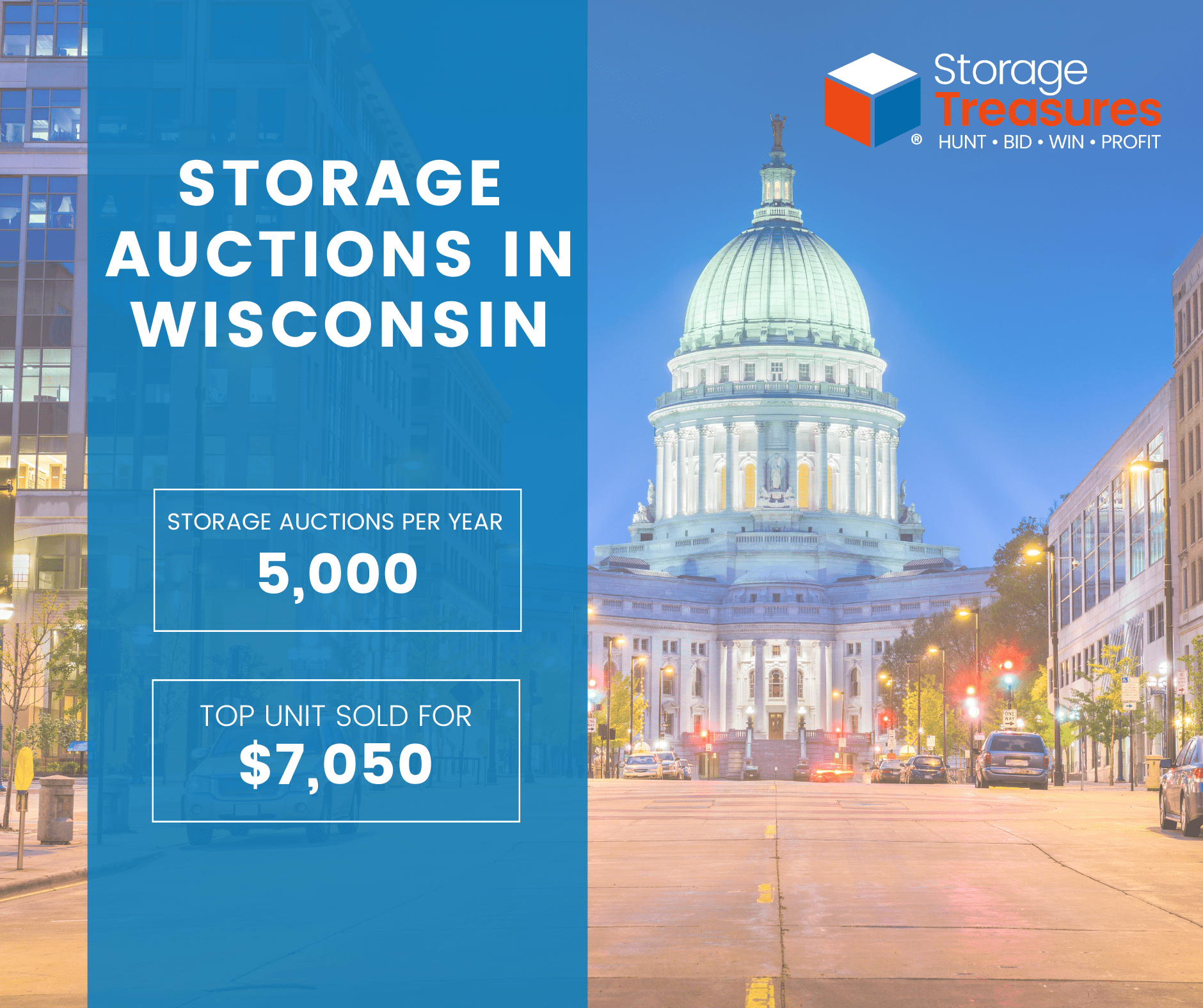 Learn about storage auctions in Wisconsin